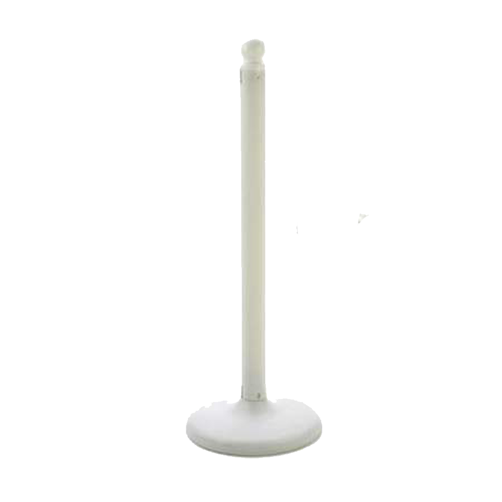 WHITE STANCHION POST WITH CHAIN Rentals | Bright Rentals