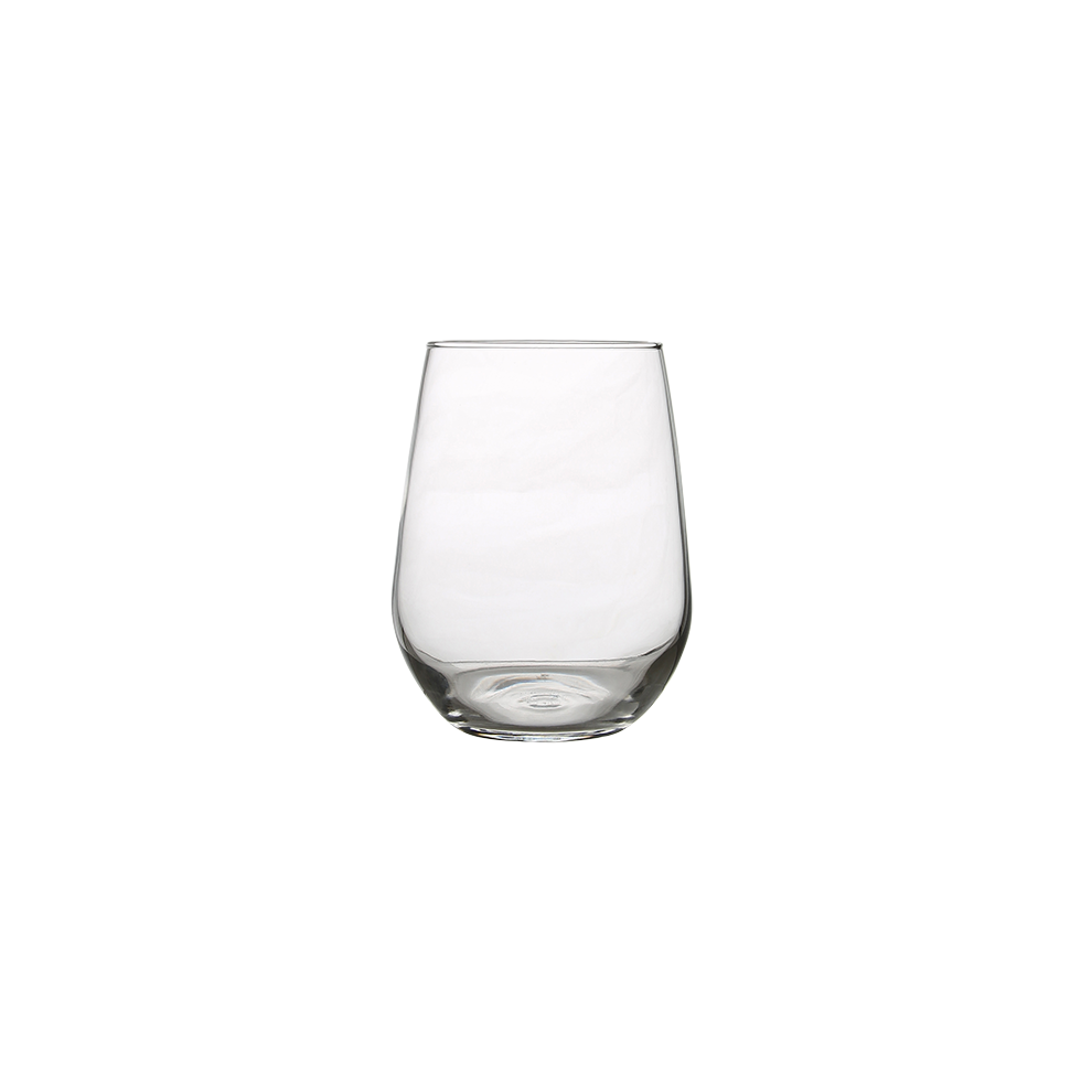 GLASS STEMLESS ALL PURPOSE WINE 17 OZ. Rentals Bright Rentals