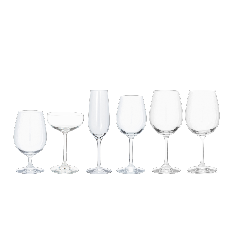Standard Collection Glassware Rental | Bright Rentals