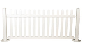 WHITE+VINYL+PICKET+FENCE