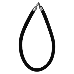 BLACK+VELOUR+CHROME+STANCHION+ROPE+6%27
